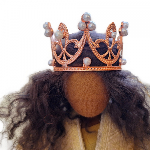 Kupferfarbene Krone aus Metall
