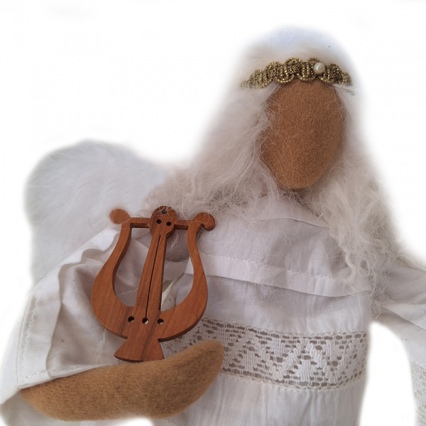 Lyra aus Olivenholz