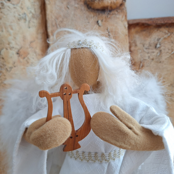 Lyra aus Olivenholz