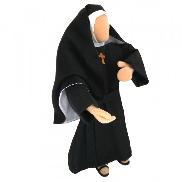 Nonne, Klosterschwester, Erzähligur, weiß, Egli-Figur