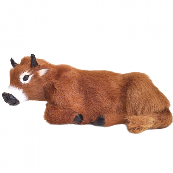 Liegender Ochse 16cm lang - zu 15-20er Figuren oder Kalb