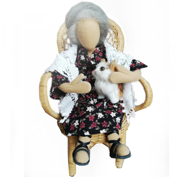 Großmutter - Oma - alte Frau - 28 cm