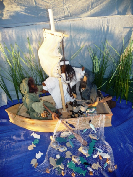 Fischerboot erzählfiguren eglifiguren, bibelfiguren, segelschiff