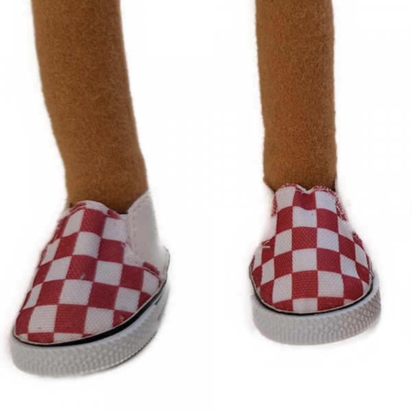 Männerkleidung modern - Jeans und roter Pulli