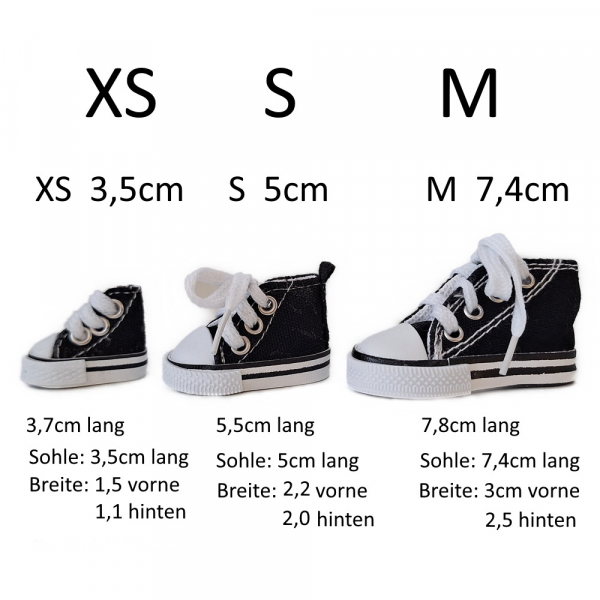 Turnschuhe  putzig klein - 3,5cm - für unsere Kleinkinder
