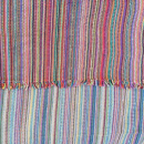Handgewobener Streifenstoff - 88 cm breit - in 10 cm-Schritten zu bestellen