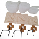 Bastelpackung - 3er Set Schafe für 30 cm-Figuren