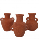 3 kleine Tonkrüge