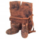 Handgefilzte Stiefel & Poncho & Gürtel - für 30 cm Figur
