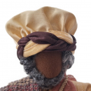Kopfbedeckung - aufwändig genähter Turban