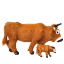 Stehender Ochse zu 30cm Figuren mit neugeborenem Kalb