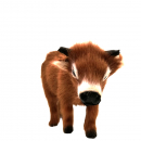 Stehender Ochse 13 cm lang - zu 10-12 cm Figuren oder als Kalb