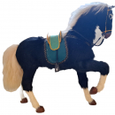 Pferd aus Rinderfell für 50cm Figuren - Höhe 40cm